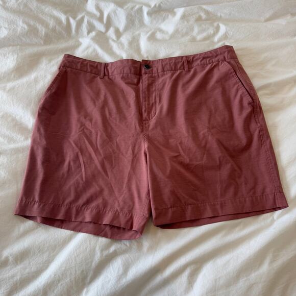 Faherty Mens Shorts Size 38 Stretch Hybrid Casual Chino Golf Red - Picture 1 of 5